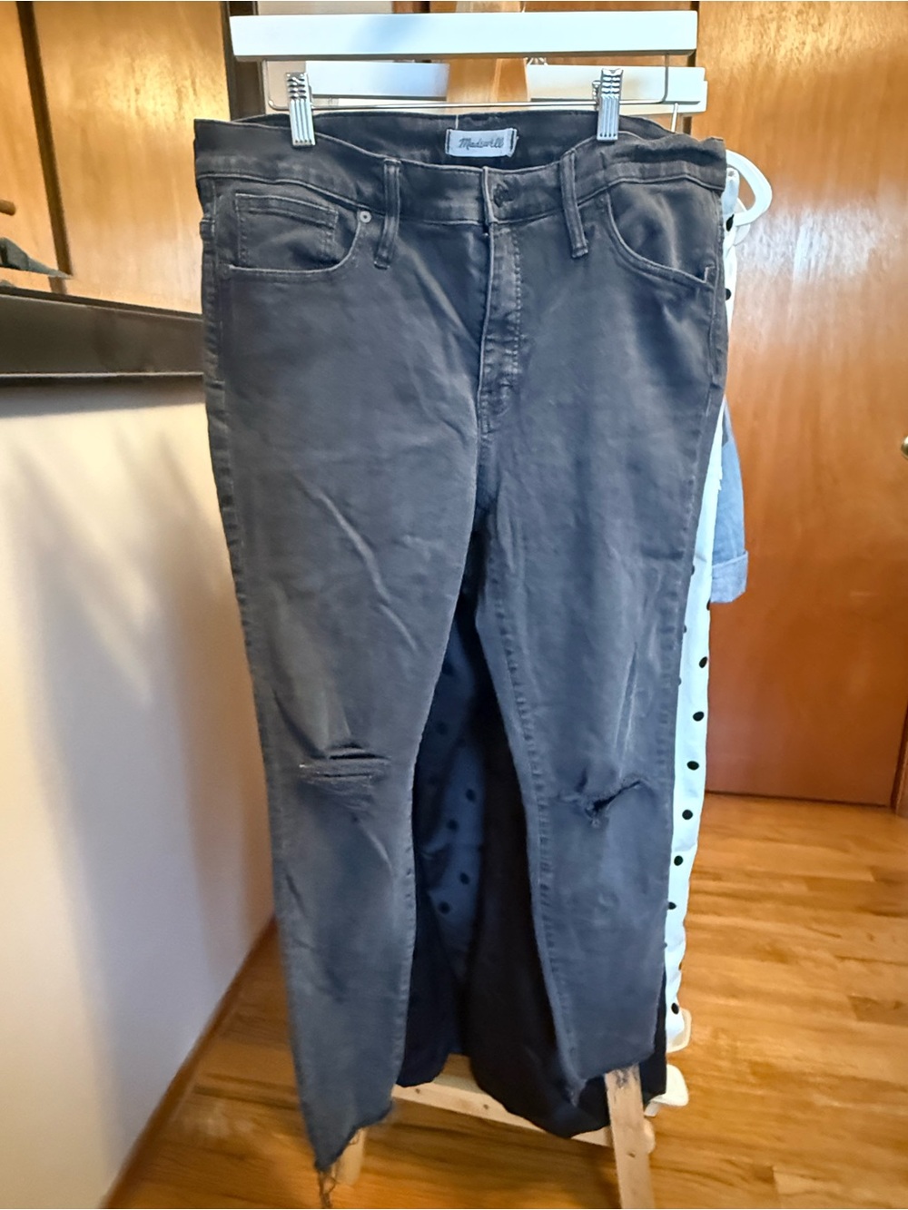 Madewell Skinny Jeans in Charcoal (High Rise Skinny)